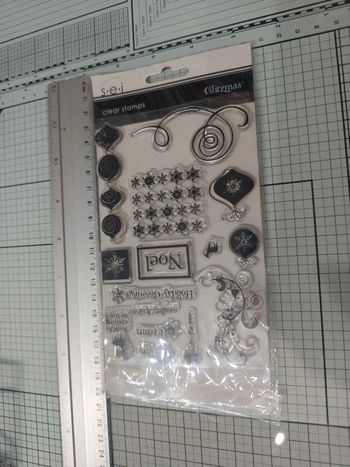 Lot de tampons scrapbooking thème noel 