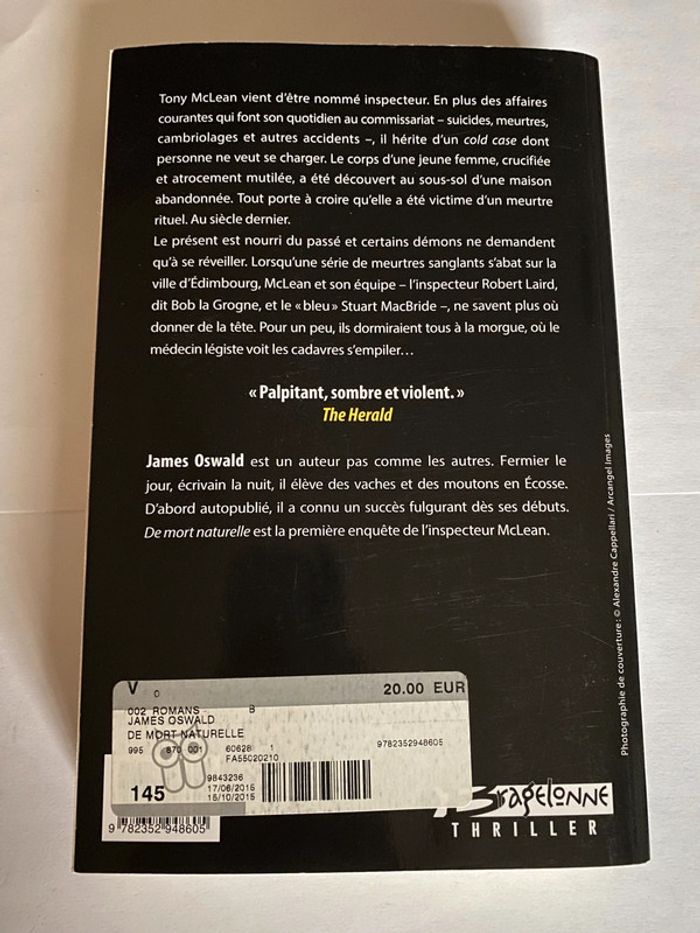 Livre James Oswald - De mort naturelle - photo numéro 2