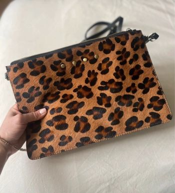 Pochette en cuir léopard 🖤