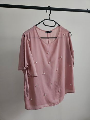 Blouse avec perles