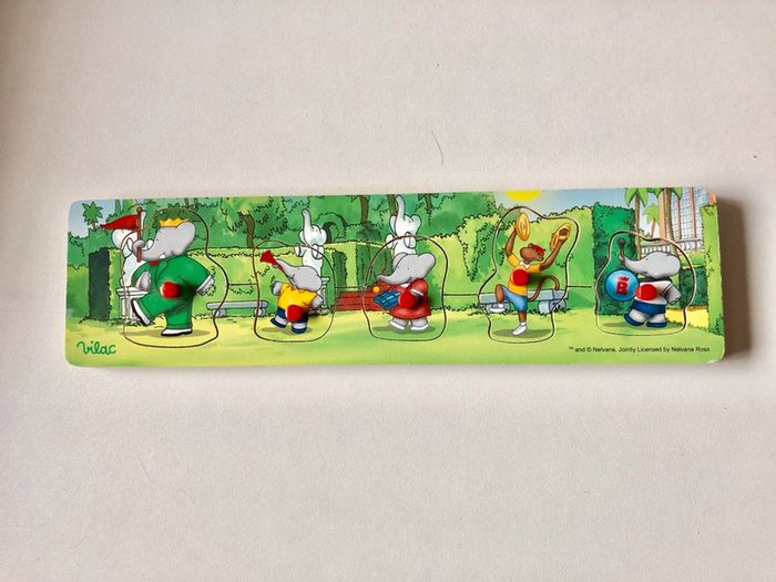 Puzzle en bois Babar encastrement