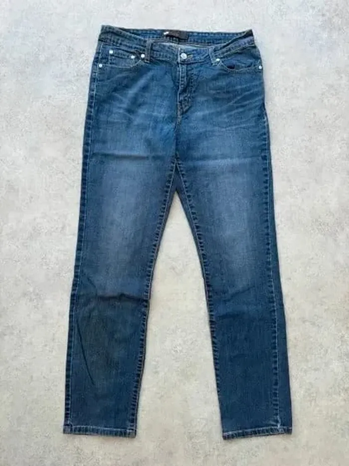 Jeans Levi's Mid Rise Skinny W31 FR40 L32 coupe skinny bleu Femme Women pan551b - photo numéro 2