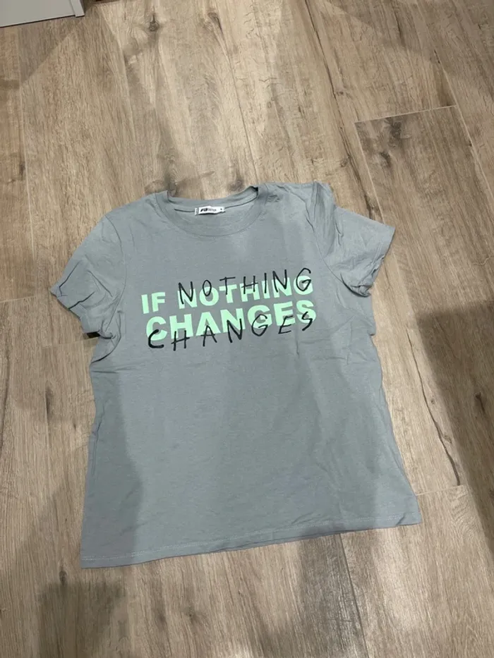 T-shirt  gris clair