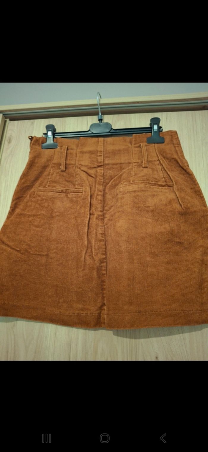 Jupe marron avec ceinture - photo numéro 4