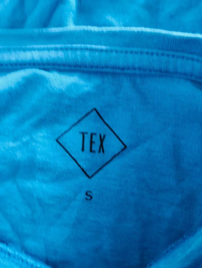 T-shirt bleu Tex S - photo numéro 4