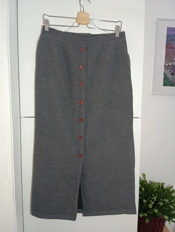 Jupe grise longue vintage taille 40
