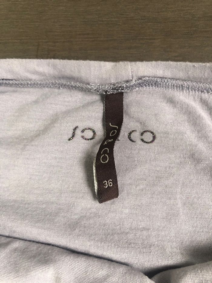 Top gris clair lilas so&co taille 36 - photo numéro 2