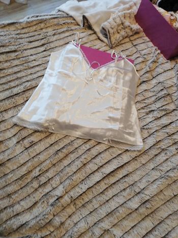 Pyjama satiné blanc