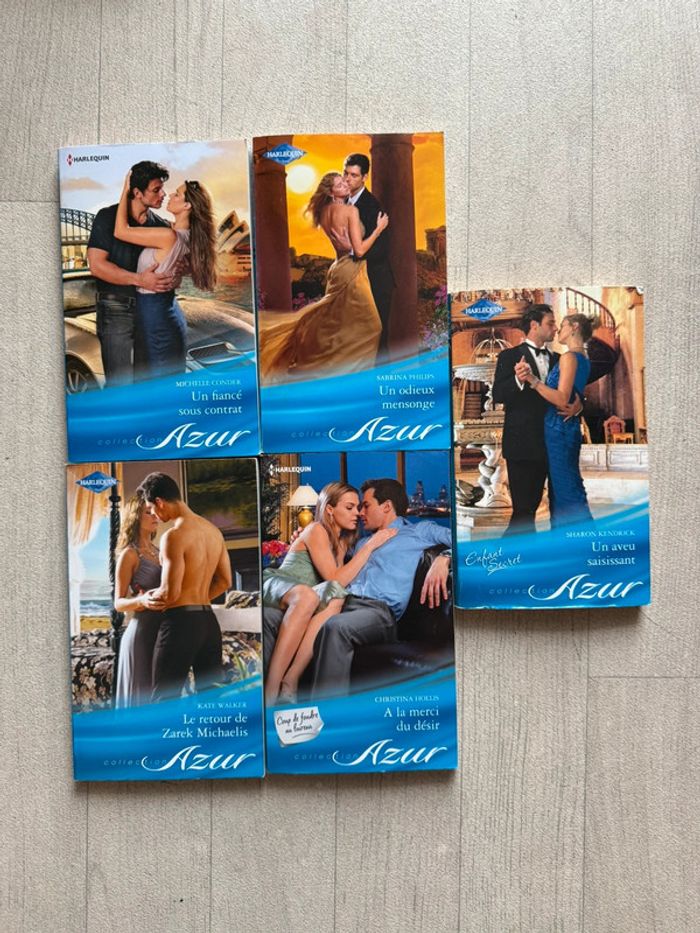 Lot de 5 Harlequin Collection Azur - photo numéro 2