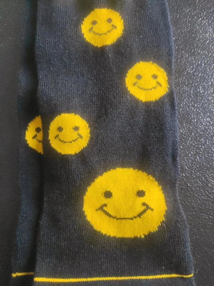 Guêtres motif smiley Neuves - photo numéro 3
