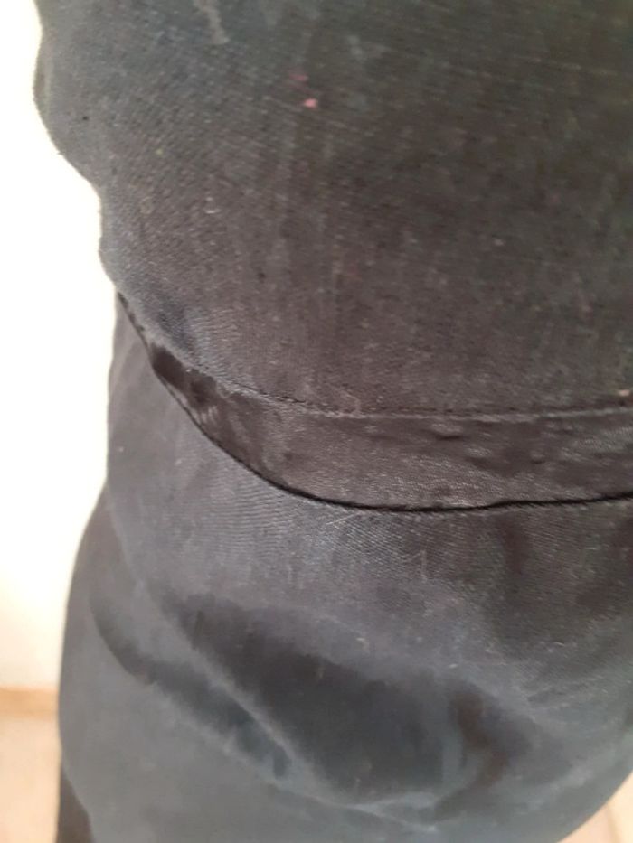 Robe longue noire en lin - photo numéro 2