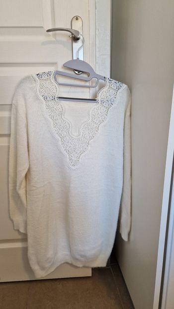 Robe pull blanche