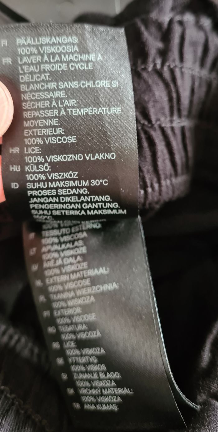 Pantalon fluide noir style Yoga - M - H&M - photo numéro 10