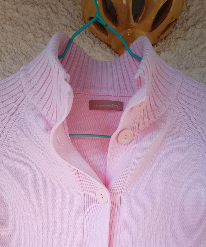Gilet Rose "Casual Woman" Tex - Taille 36 - photo numéro 2