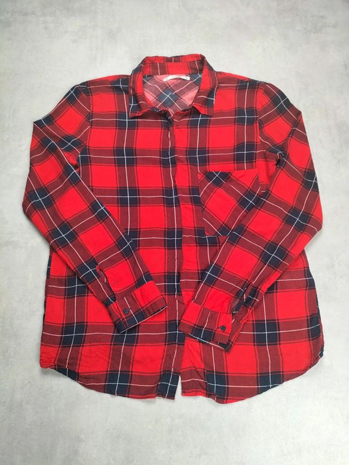 Chemise à carreaux rouge – Pull&Bear – Taille M