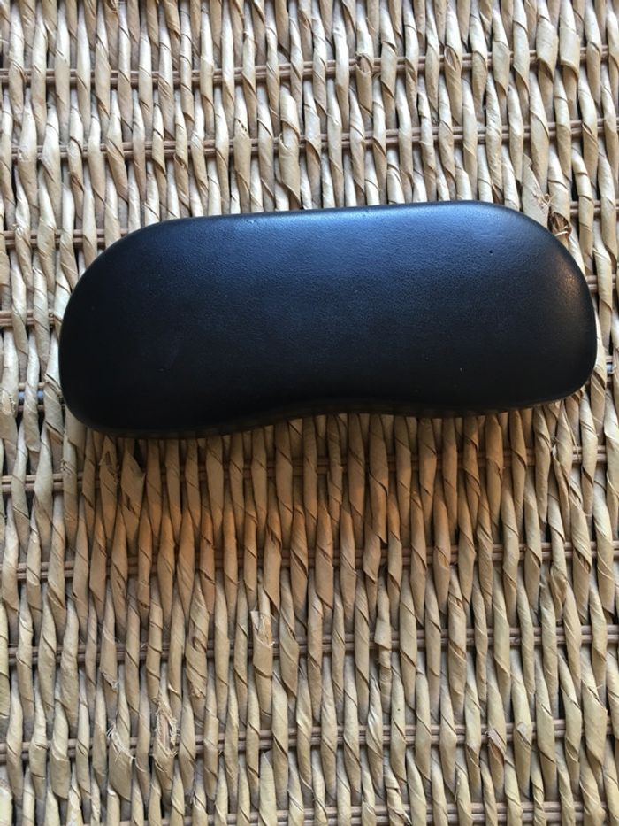 Étui à lunette en cuir ray ban noir - photo numéro 2