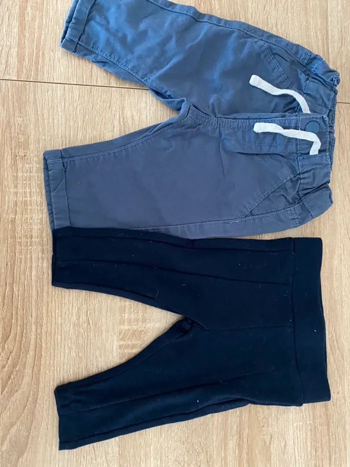 Lot de 2 pantalons bébé 3 mois