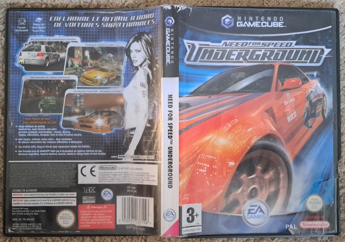🎮 Boite vide et notice Need for Speed Underground Nintendo Gamecube GC - photo numéro 1