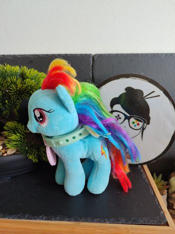 doudou peluche mlp my little pony rainbow dash ty bleu ailes éclair nuage PE258