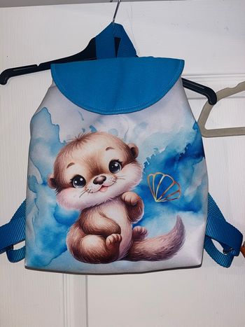 Sac à dos imperméable loutre bleu 