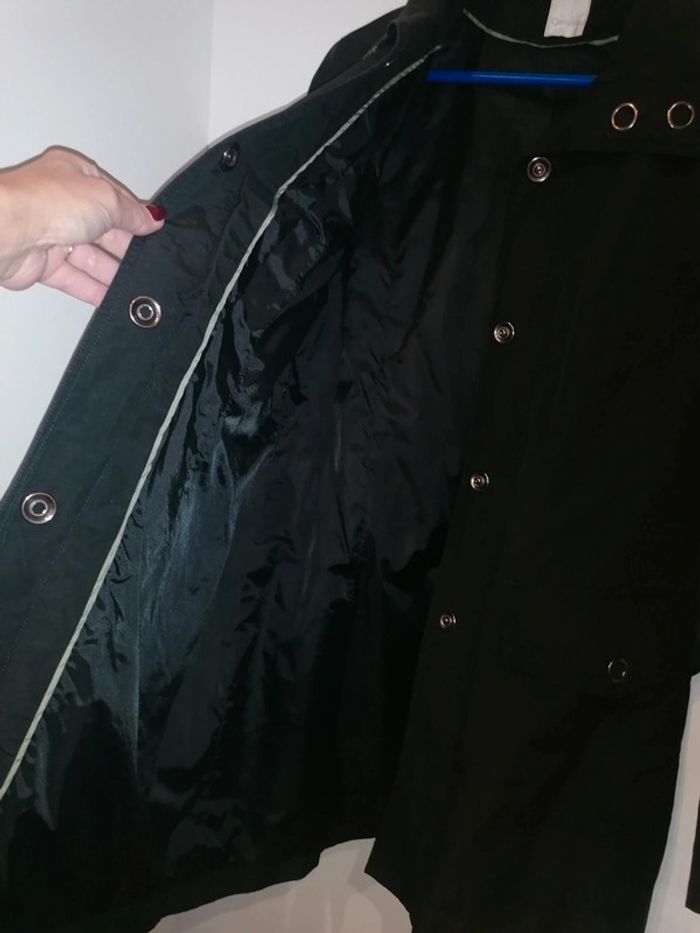 Trench noir Camaïeu 40 - photo numéro 4