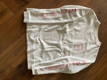 Sweat-shirt, blanc, Hollister, XS,TBE 