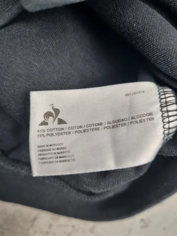 Veste zippée noire Le Coq Sportif – Taille M Homme (mesures en photos) - photo numéro 10