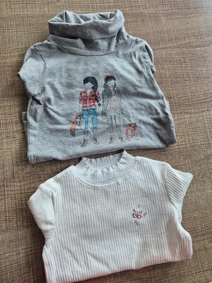 T-shirts Sergent Major et TAO 5 ans comme neufs