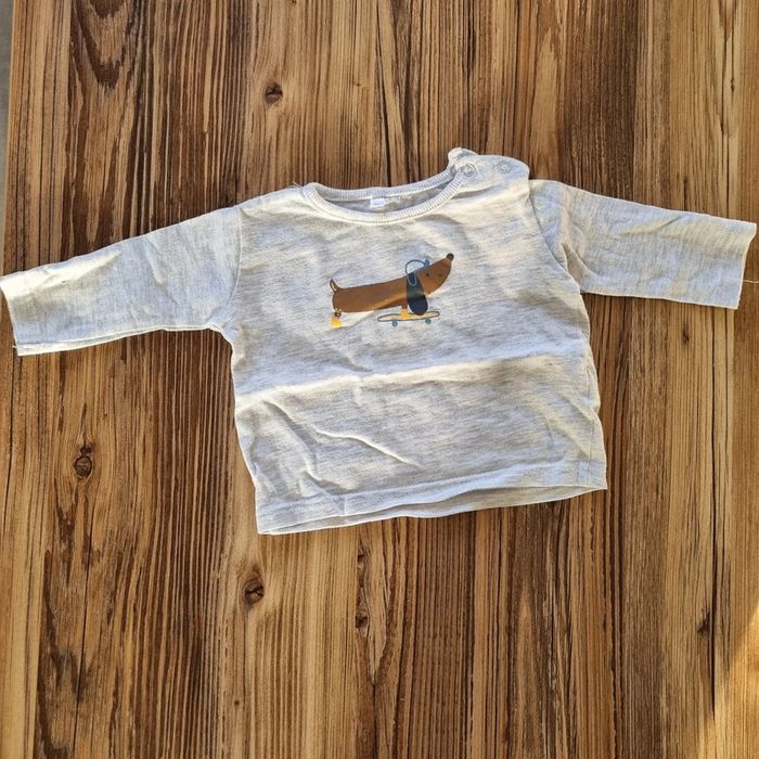 Tee-shirt manches longues, 3 mois