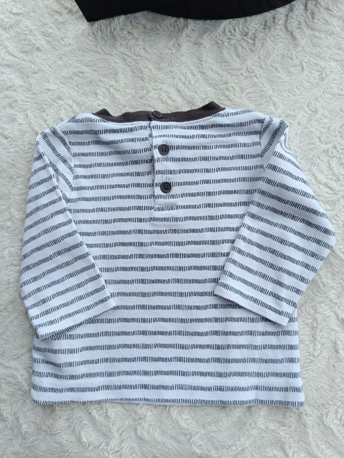 Ensemble (tee shirt manches longues+pantalon confortable) Garçon 6 mois Little king Chien - photo numéro 8