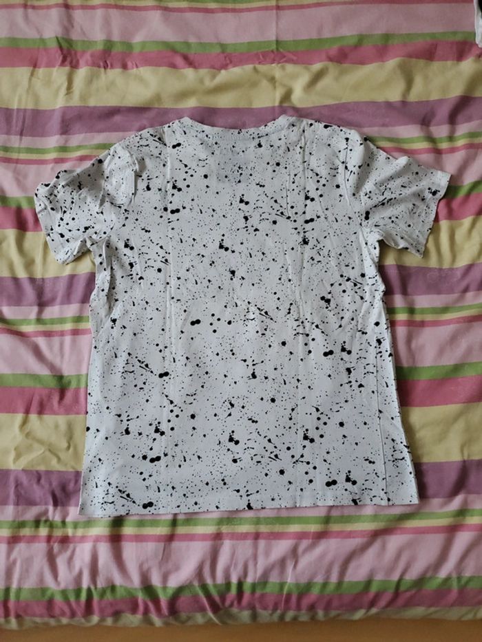 Tee-shirt blanc et bleu 13/14 ans 158/164cm C&A - photo numéro 6