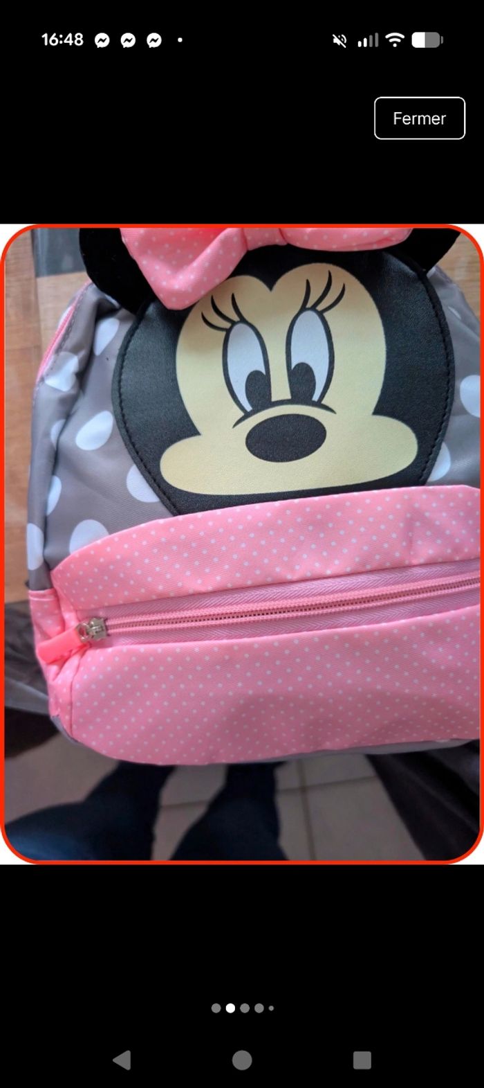 Petit sac à dos Minnie Mouse Disney neuf - photo numéro 2