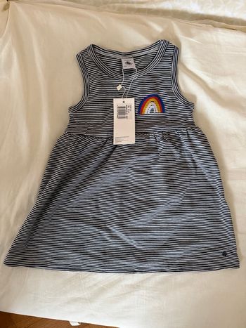 Robe sans manche rayée petit bateau 18 mois