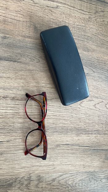 Lunettes de vue rouge écaillée