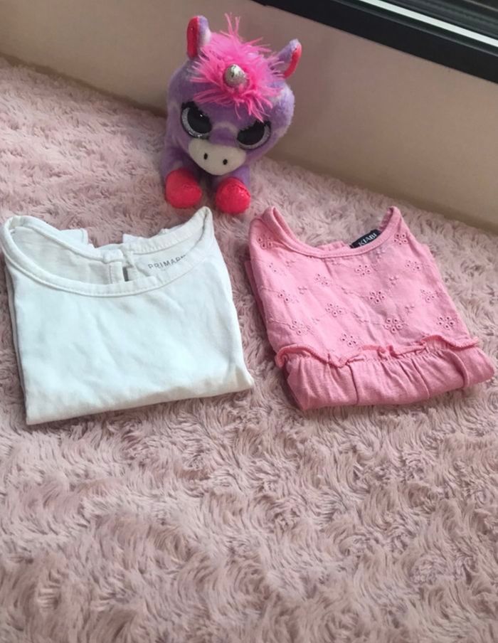 Lot tee-shirt bebe fille