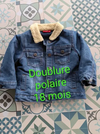 Blouson jean garçon 18 mois