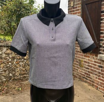 Top polo en maille – Taille 36 – Trafaluc Zara