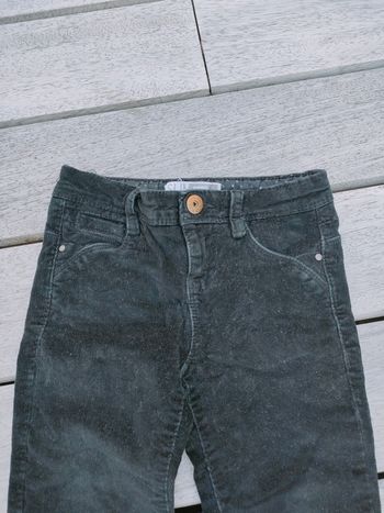 Pantalon velours slim noir Okaïdi