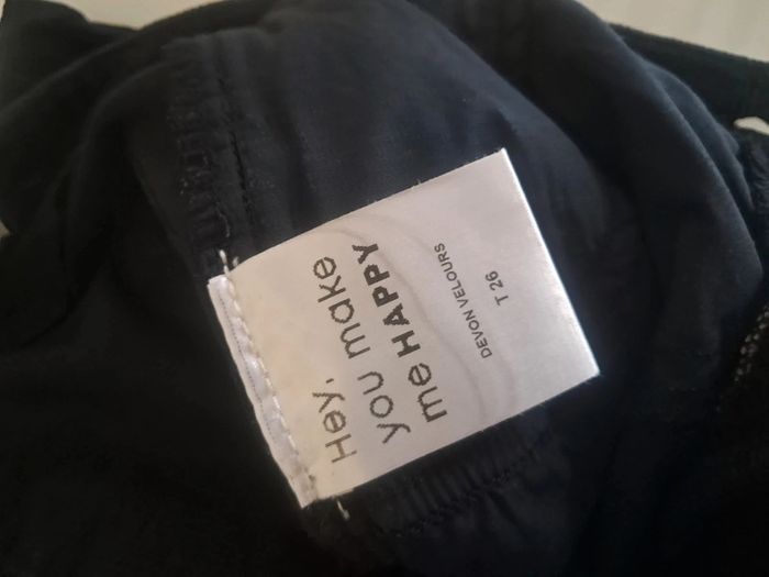 Happy pantalon velour noir pat d eph T. 36 en tbe - photo numéro 12