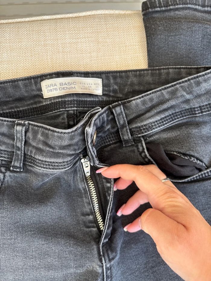 Jean noir skinny zara taille 38 - photo numéro 5