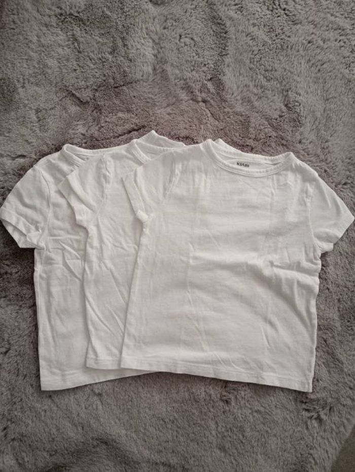 Lot de 3 petites chemises manches courtes blanches Kiabi 2/3 ans