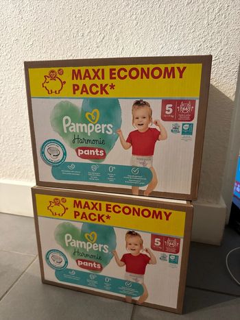 Lot Éco Pampers Harmony Pants T5 12-17kg 2x66 couches