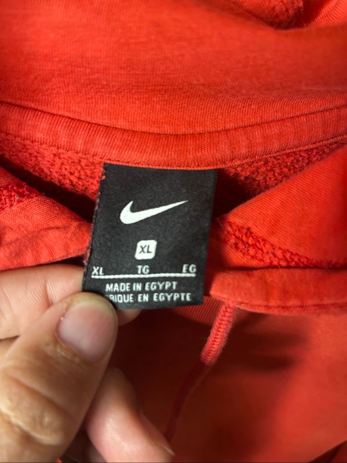 Sweat pull capuche Nike rouge - Taille XL - photo numéro 3