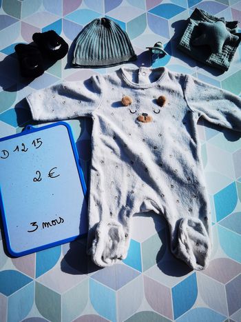 D1215 - pyjama garçon 3 mois