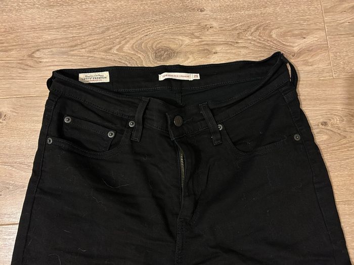Jean LEVIS 724 Taille haute Droit Noir