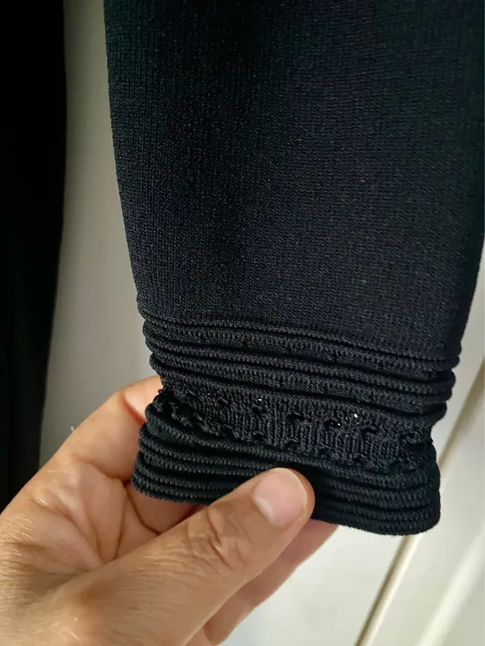 Robe Maille Brodée Sandro Taille 40 - photo numéro 16