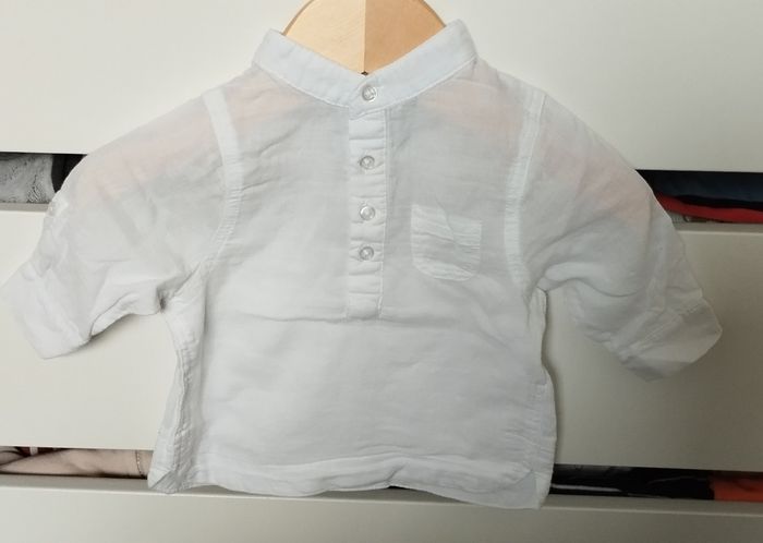 Chemise ML garçon 1 mois Kiabi