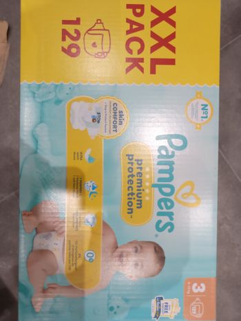 129 couches Pampers premium protection taille 3