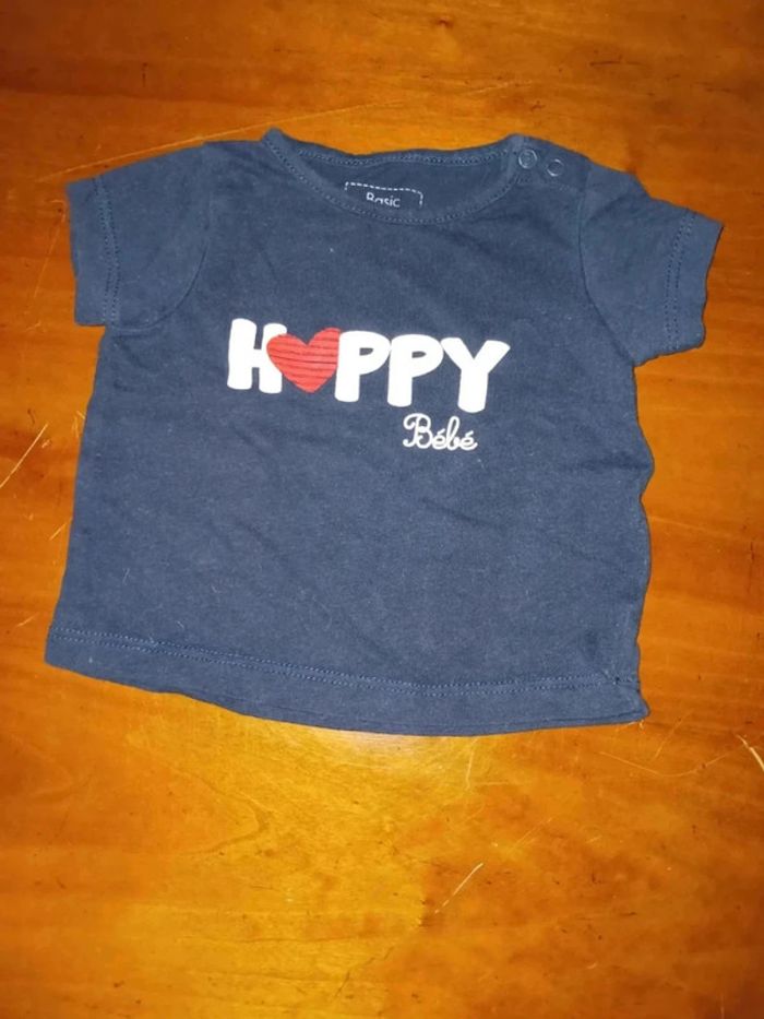 Tee-shirt hoppy 3 mois boîte à malice