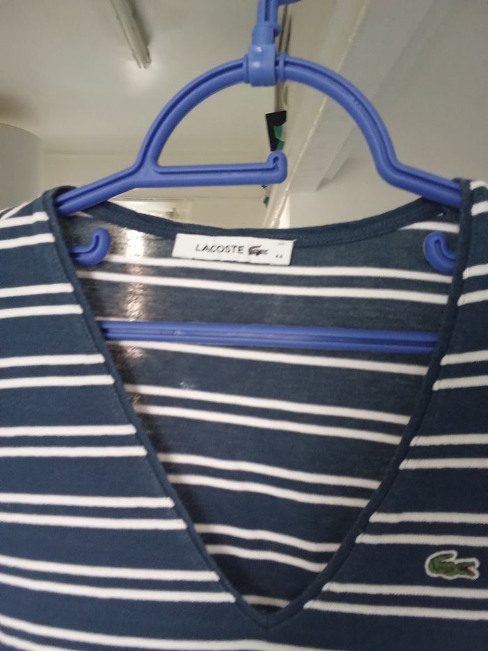 T-shirt Lacoste pour femme taille 44 - photo numéro 3